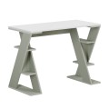 Γραφείο εργασίας Papillon χρώμα ash green - λευκό 106x50x75εκ