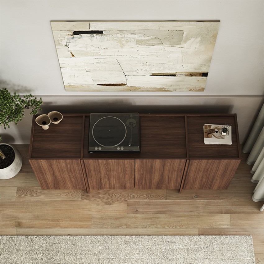 Μπουφές Dorma Καρυδί Milano 180x45x80,2 εκ.