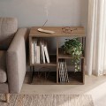 Βιβλιοθήκη Bolton χρώμα ανοιχτό καρυδί 62x22x62εκ.
