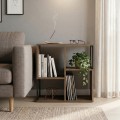 Βιβλιοθήκη Bolton χρώμα ανοιχτό καρυδί 62x22x62εκ.