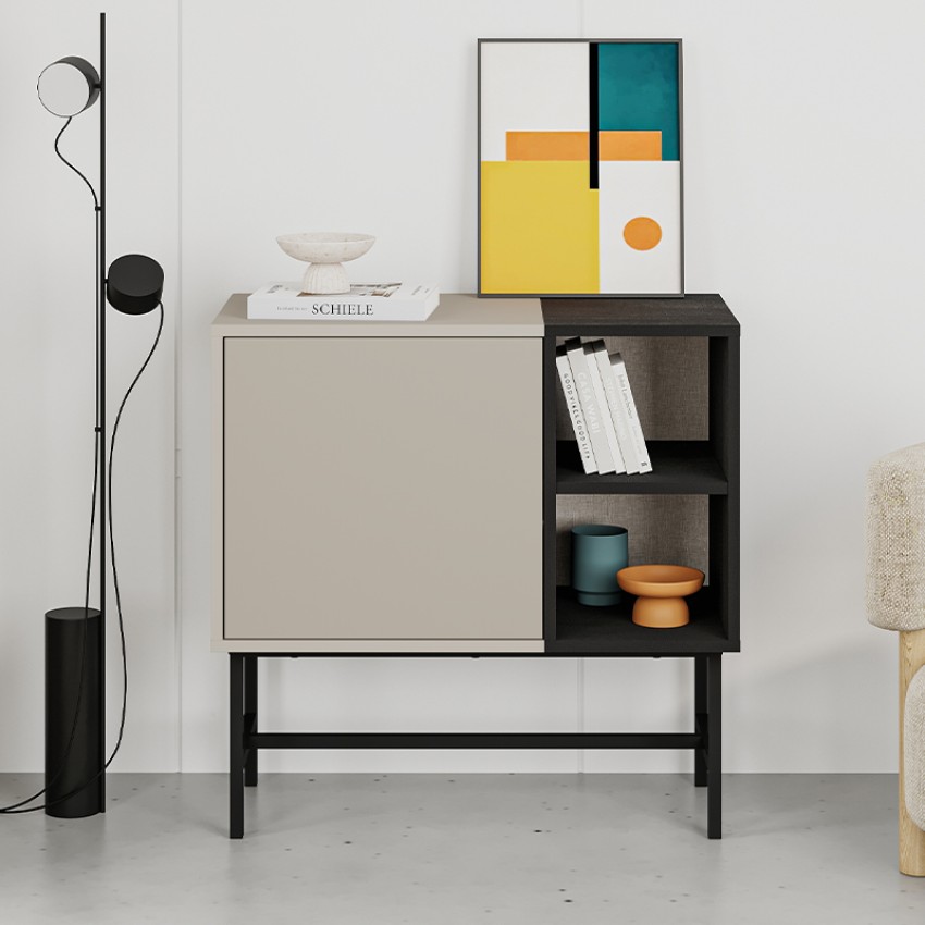 Compact Μπουφές με Μεταλλικά Πόδια και Modern Design