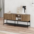 Μπουφές Amira Καρυδί Ud - Black Wood 180x40x80 εκ.