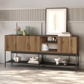 Μπουφές Amira Καρυδί Ud - Black Wood 180x40x80 εκ.