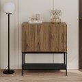 Μπουφές Amira Καρυδί Ud - Black Wood 80x40x90 εκ.