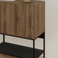 Μπουφές Amira Καρυδί Ud - Black Wood 80x40x90 εκ.