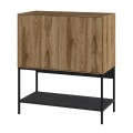 Μπουφές Amira Καρυδί Ud - Black Wood 80x40x90 εκ.
