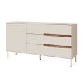 Μπουφές Arch sandstone και καρυδί 150x40x78,4 εκ. με μεταλλικά πόδια