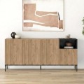 Μπουφές Cailin Sepet Oak - Black Wood 180x41,8x80 εκ.