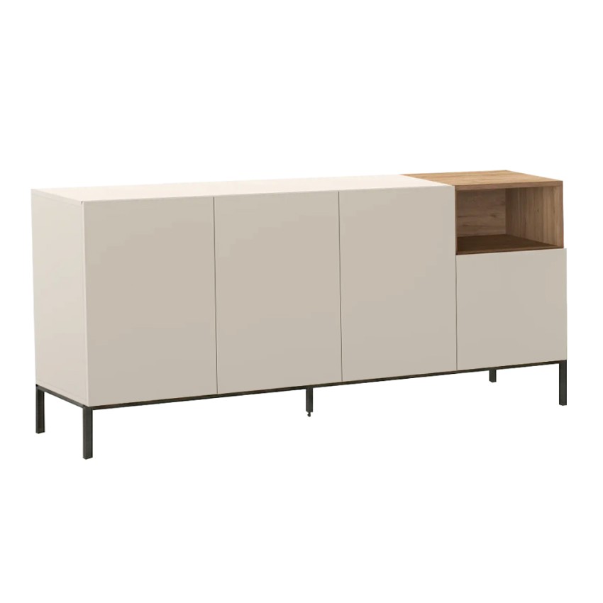 Μπουφές Cailin Sandstone - Sepet Oak 180x41,8x80 εκ.