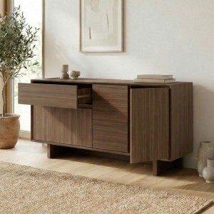 Μπουφές Capri χρώμα καρυδί milano 146x45x76,5εκ.