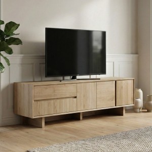 Έπιπλο τηλεόρασης Capri χρώμα sapphire oak 180x45x55εκ.