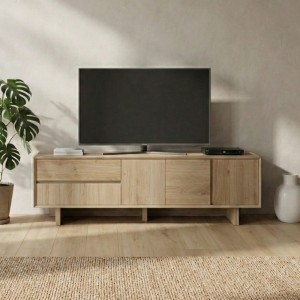 Έπιπλο τηλεόρασης Capri χρώμα sapphire oak 180x45x55εκ.