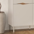 Μπουφές Marquise Ψηλός Sandstone - Καρυδί Ud 98x40x120 εκ.