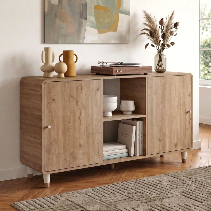 Μπουφές Doro Sepet Oak Curved 150,2x39x81 εκ.
