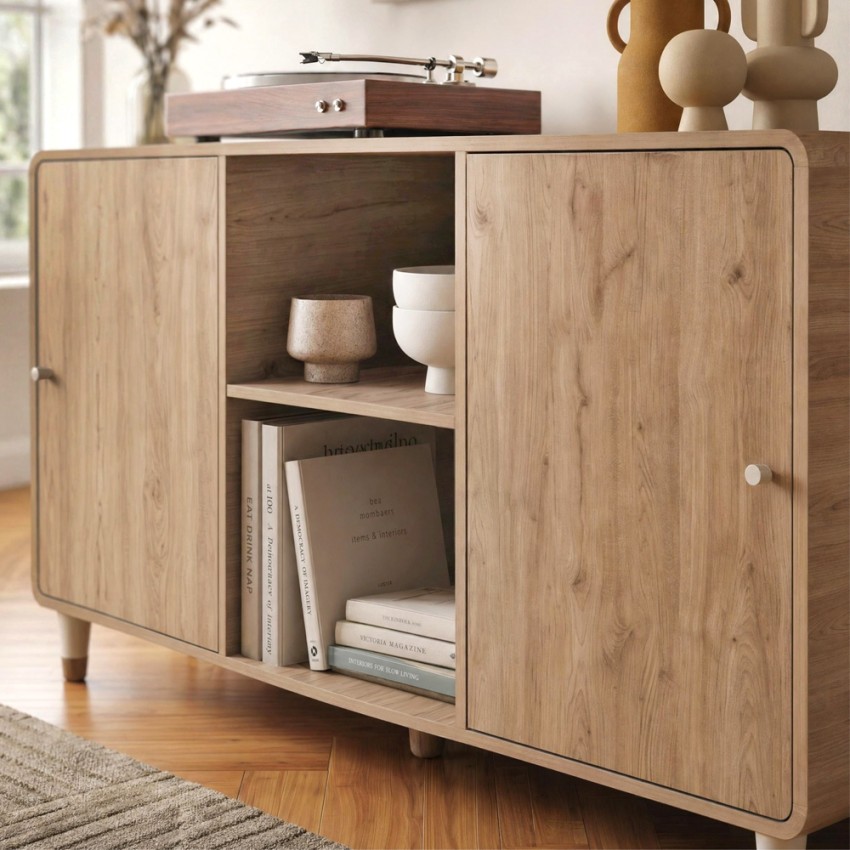 Μπουφές Doro Sepet Oak Curved 150,2x39x81 εκ.