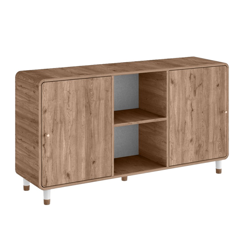 Μπουφές Doro Sepet Oak Curved 150,2x39x81 εκ.