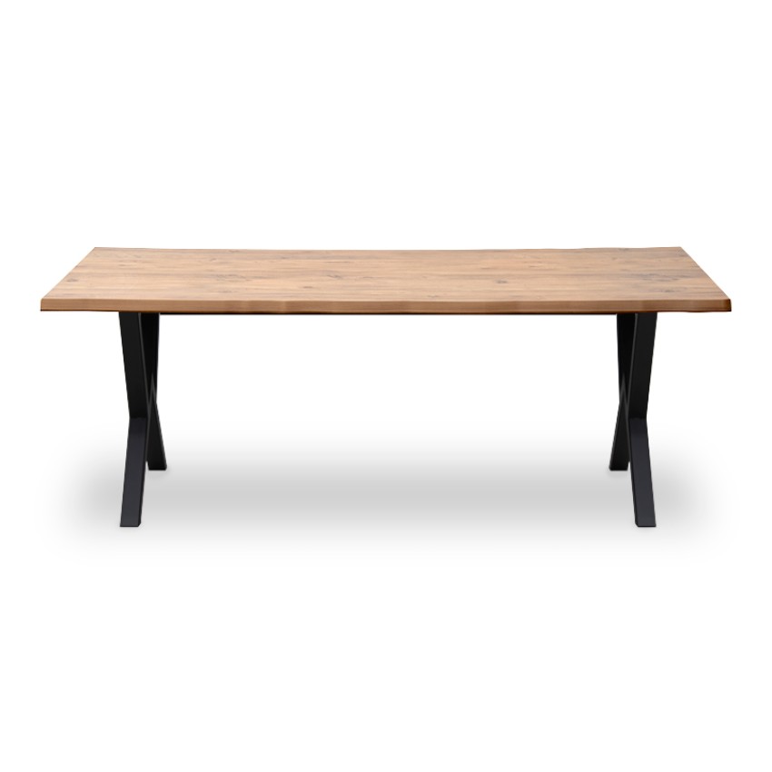 Τραπέζι Walter Mdf - μεταλλικό χρώμα ακακίας 200x100x75εκ.