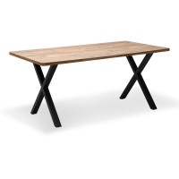 Τραπέζι Jeremy Mdf - μεταλλικό χρώμα ακακίας 140x80x75εκ.