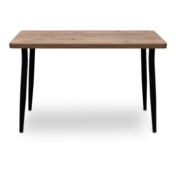Τραπέζι Levico Mdf - μεταλλικό χρώμα ακακίας 120x70x75εκ.