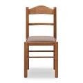 Καρέκλα τραπεζαρίας Virginia από μασίφ ξύλο οξιάς χρώμα καρυδί 42,5x42,5x88εκ.