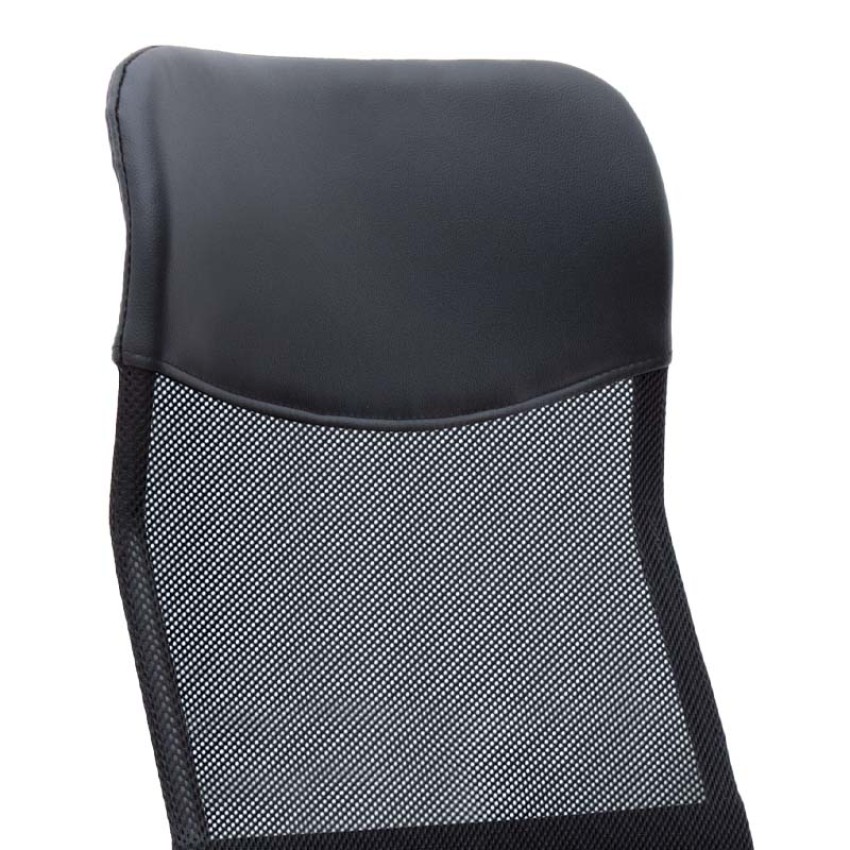 Καρέκλα γραφείου Marco με ύφασμα Mesh χρώμα μαύρο 62x59x110/120εκ.
