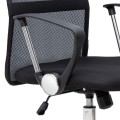 Καρέκλα γραφείου Marco με ύφασμα Mesh χρώμα μαύρο 62x59x110/120εκ.
