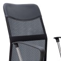 Καρέκλα γραφείου Franco με ύφασμα Mesh χρώμα μαύρο 59x57x95/105εκ.