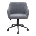 Καρέκλα γραφείου Alice υφασμάτινη χρώμα γκρι 61x61x80/90εκ.