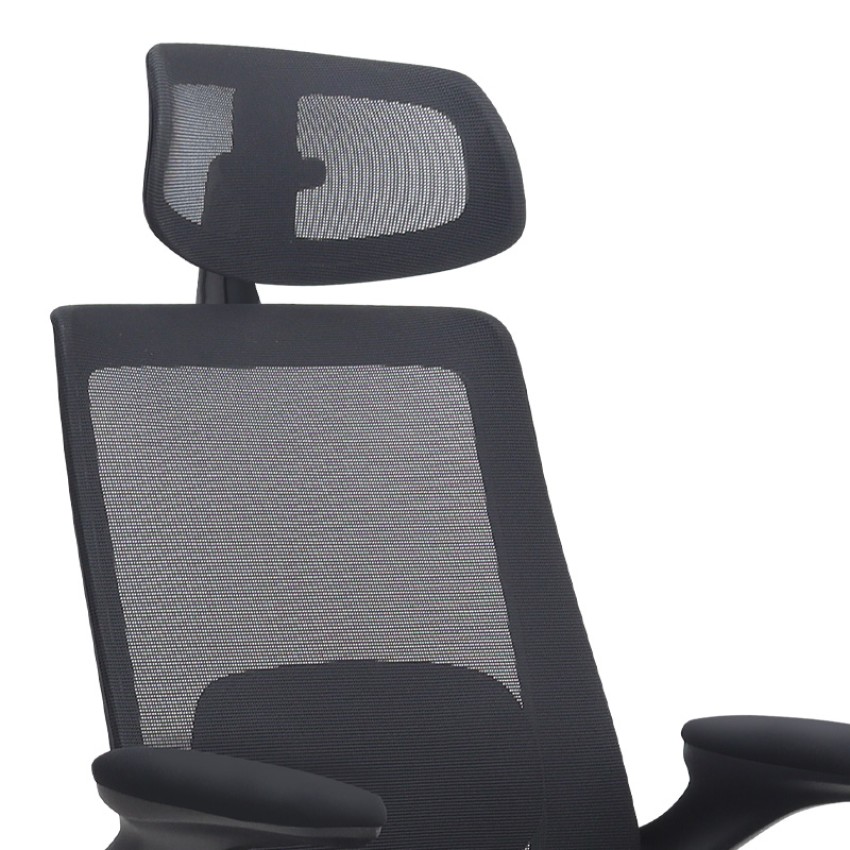 Καρέκλα Γραφείου Διευθυντική Belora Mesh Μαύρη 63,5x62x117-127εκ. 