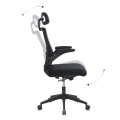 Καρέκλα Γραφείου Διευθυντική Belora Mesh Μαύρη 63,5x62x117-127εκ. 