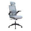 Καρέκλα Γραφείου Διευθυντική Belora Mesh Γκρι 63,5x62x117-127εκ. | Εργονομική Καρέκλα Γραφείου