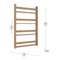 Βιβλιοθήκη Montessori Τοίχου από Μελαμίνη - Χρώμα Pine Oak 70x10x120 εκ. Επιτοίχια βιβλιοθήκη Montessori από μελαμίνη σε χρώμα pine oak, διαστάσεις 70x10x120 εκ.