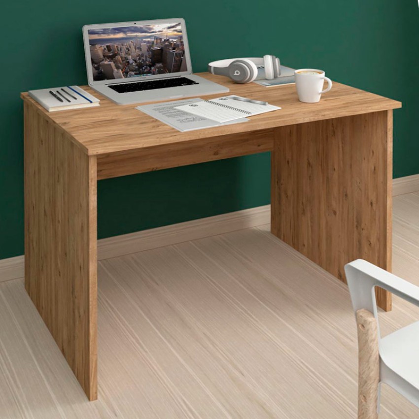 Γραφείο εργασίας Kalen από μελαμίνη χρώμα pine oak 90x60x74εκ.