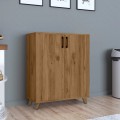 Ντουλάπι κουζίνας/μπάνιου - Παπουτσοθήκη μελαμίνης Lilly χρώμα pine oak 72x32,5x88εκ.