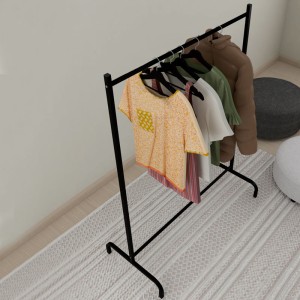 Επιδαπέδια κρεμάστρα Silman μεταλλική χρώμα μαύρο 104x48x137εκ. Επιδαπέδια κρεμάστρα Silman μεταλλική χρώμα μαύρο 104x48x137εκ.