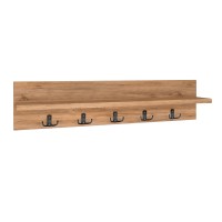 Κρεμάστρα τοίχου Kery από μελαμίνη χρώμα pine oak 80x11x18εκ.