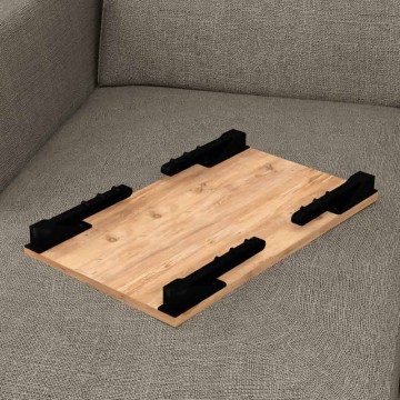 Τραπεζάκι laptop Sidon από μελαμίνη χρώμα pine oak 60x35,5x23,5εκ.
