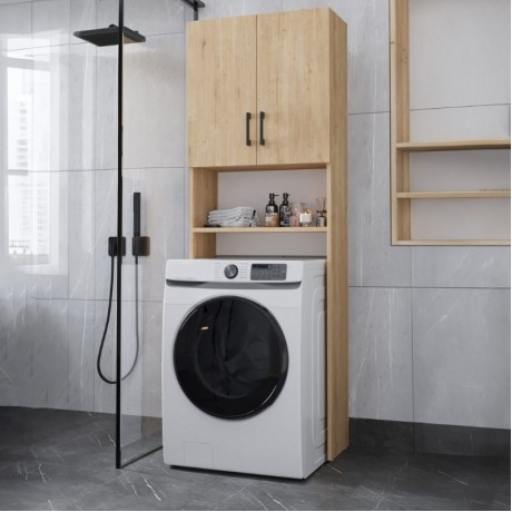 Έπιπλο πλυντηρίου Holton χρώμα sapphire oak 65,5x30x180εκ.