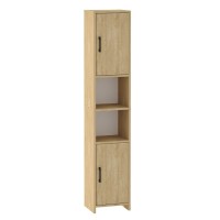 Ντουλάπι κουζίνας - μπάνιου Hobbes χρώμα sapphire oak 35x30x182,3εκ.