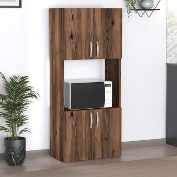 Ντουλάπα κουζίνας Armado χρώμα καπνιστή καρυδιά 60x32x140εκ.