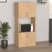 Ντουλάπα κουζίνας Armado χρώμα sapphire oak 60x32x140εκ.