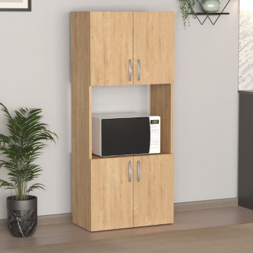 Ντουλάπα κουζίνας Armado χρώμα sapphire oak 60x32x140εκ.
