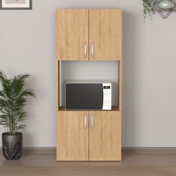 Ντουλάπα κουζίνας Armado χρώμα sapphire oak 60x32x140εκ.