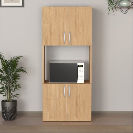 Ντουλάπα κουζίνας Armado χρώμα sapphire oak 60x32x140εκ.