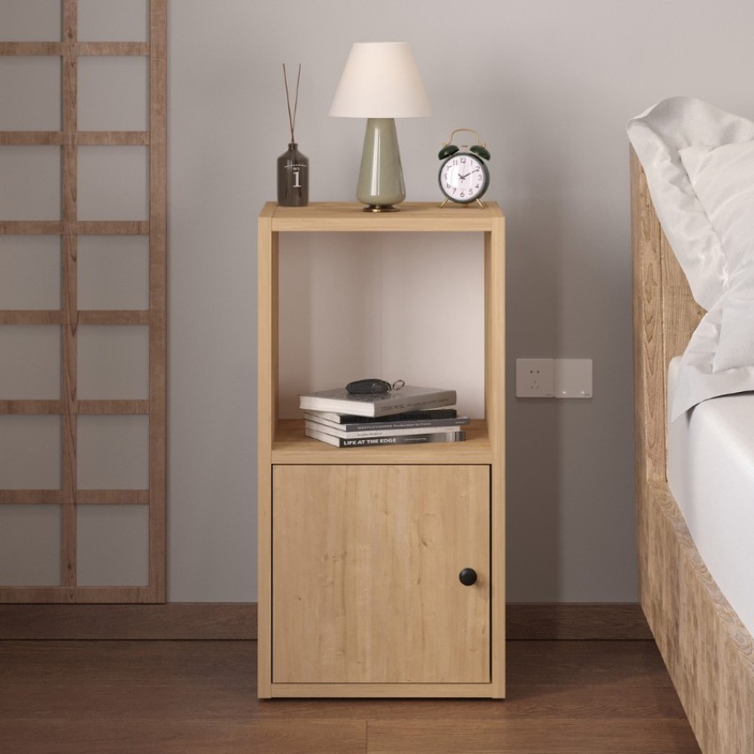 Κομοδίνο Vito χρώμα sapphire oak 34x30x66,4εκ.