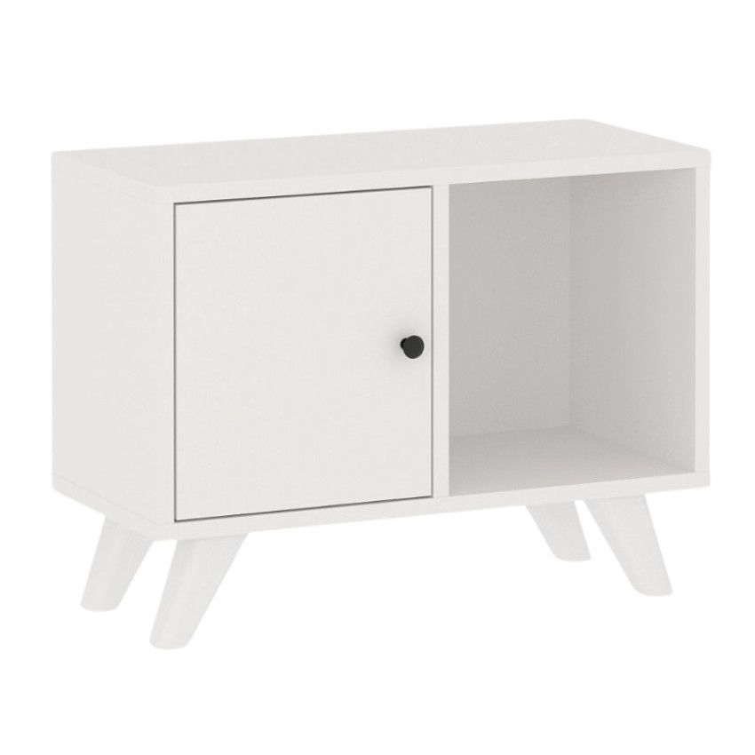 Κομοδίνο Rico χρώμα λευκό 65,2x30x49εκ.