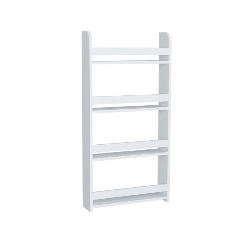 Επιτοίχια βιβλιοθήκη - ραφιέρα Montessori χρώμα λευκό 60x15x120εκ.