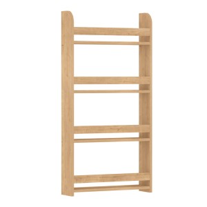 Επιτοίχια βιβλιοθήκη - ραφιέρα Montessori χρώμα sapphire oak 60x15x120εκ.