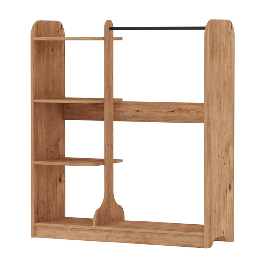 Έπιπλο εισόδου Rozesme χρώμα pine oak 120x40x135εκ. Έπιπλο εισόδου Rozesme χρώμα pine oak 120x40x135εκ.