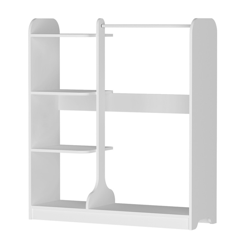 Έπιπλο εισόδου Rozesme χρώμα λευκό 120x40x135εκ.